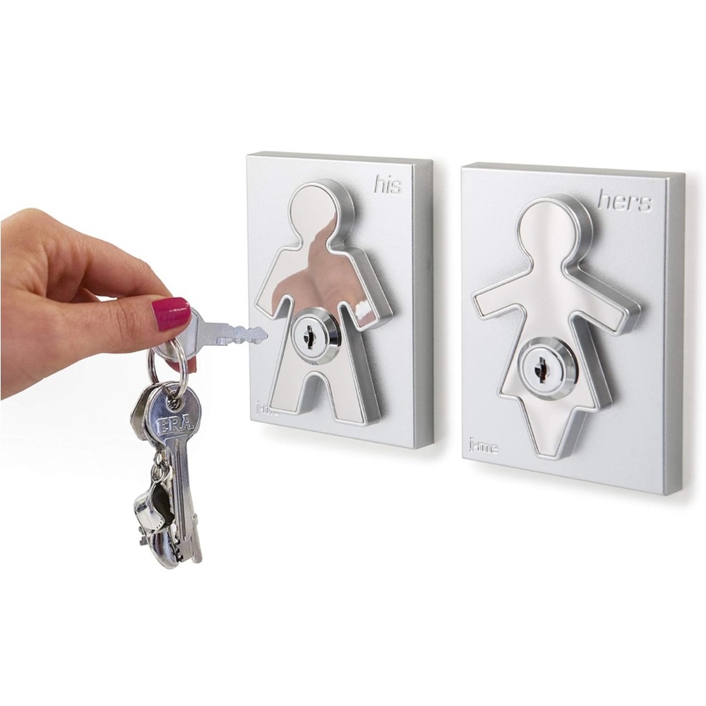 NWT His and‎ hers key holders 5.6 x 4.6 x 2.4